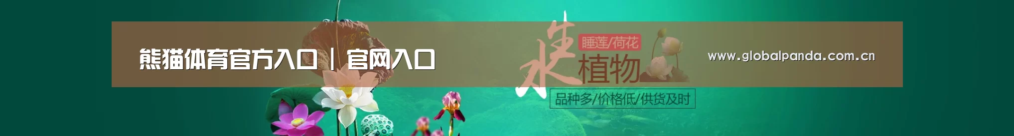鲜花水草花卉网站模板