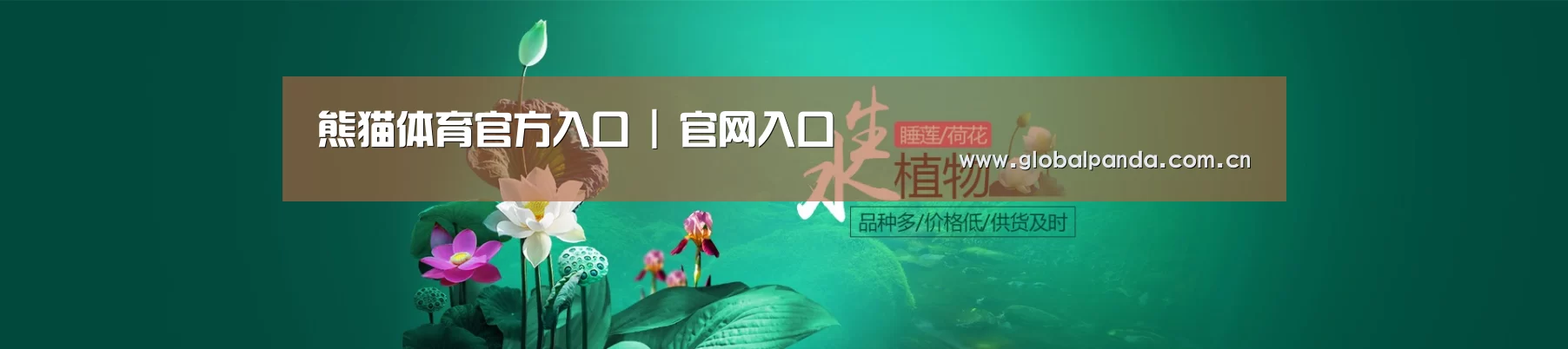 鲜花水草花卉网站模板